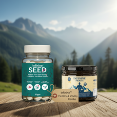 Infinine Gold & SEED combo For Boosting Men's Power, Energy, Stamina and Improving $perm Count & Volume